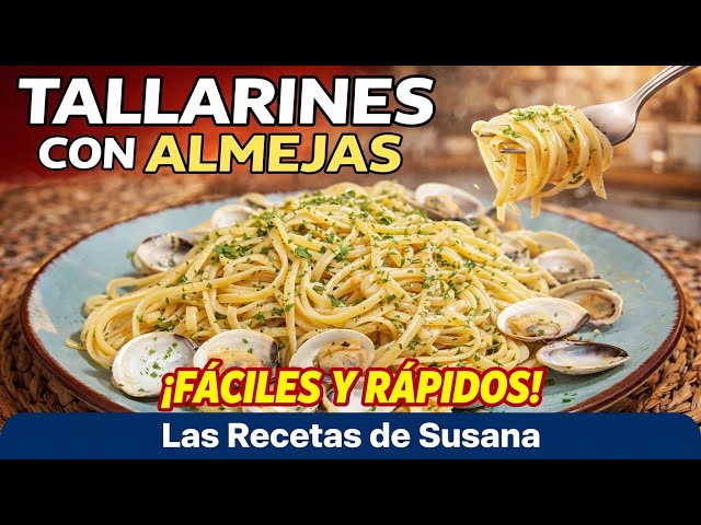 ¡Los MEJORES Tallarines con Almejas que probarás 🇮🇹 Fácil y Rápido! 