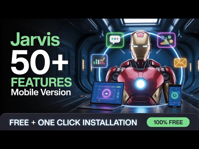 Jarvis AI + 50 Tools in ONE Click 🤯 | FREE Mobile Software 2026 | No Code