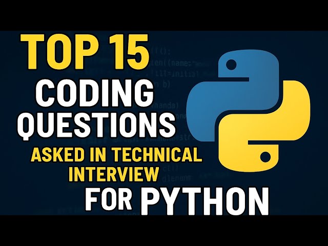 Coding questions of python for technical round | Technical interview preparation| Python interview