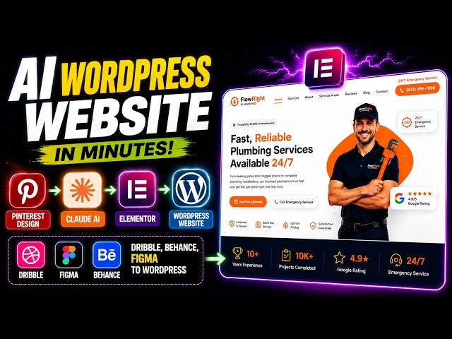 Claude AI Created WordPress Elementor Websites In Minutes INSANE 😱!