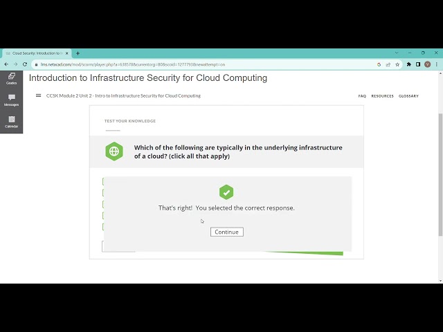 Module 2 Unit 2 , Intro to Infrastructure Security for Cloud Computing
