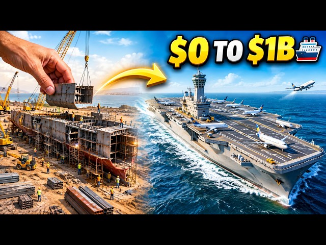 ✨️ From Raw Dirt to a Giant Floating Airport Ship 🔥
