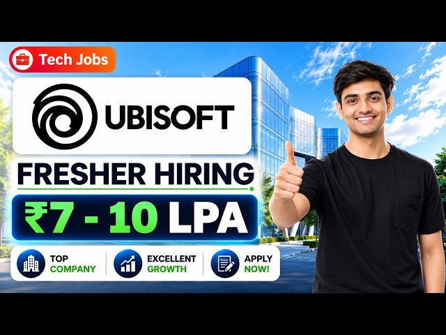 🔥Ubisoft Off-Campus Hiring | R&D Engineer + Data Analyst | Freshers Apply