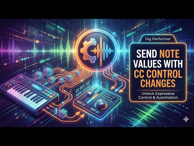 Send note values with CC control changes in gig performer from external devices