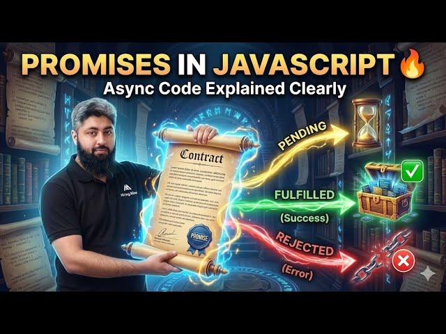 Promises in JavaScript 🔥 | Async Code Explained Clearly
