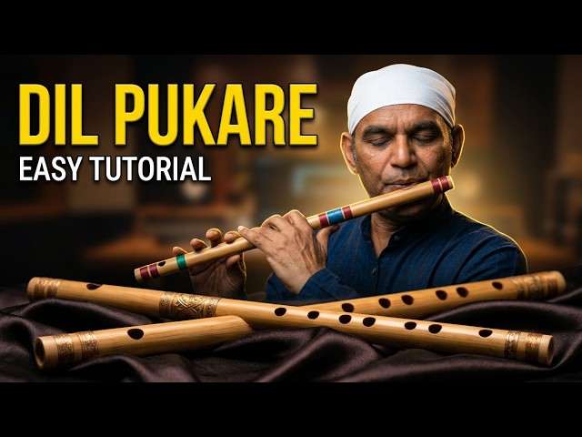 Dil Pukare Aa Re Aa Re | Jewal Thief | Mo. Rafi Lata | Step By Step Bansuri Tutorial | Anjani Flute