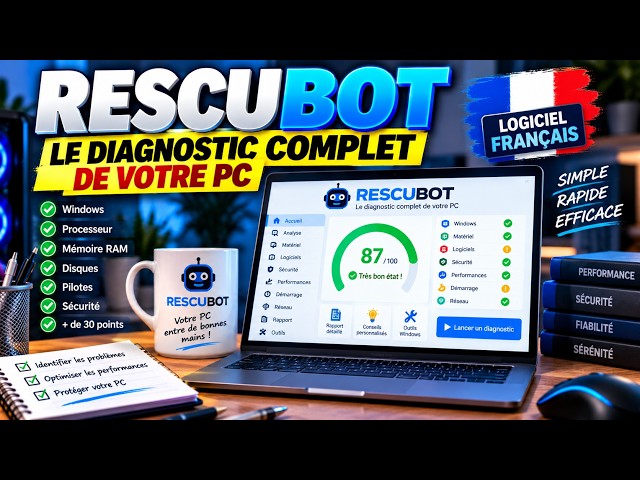 PC LENT ou instable ? RESCUBOT analyse plus de 30 points