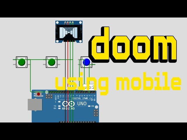 Doom running in arduino|mobile coding|english