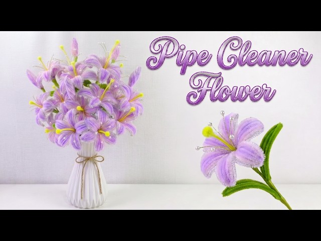 Creating a Pinkish-Purple Blooming Lily | Easy DIY Bouquet Tutorial #diy #diycrafts #diyprojects