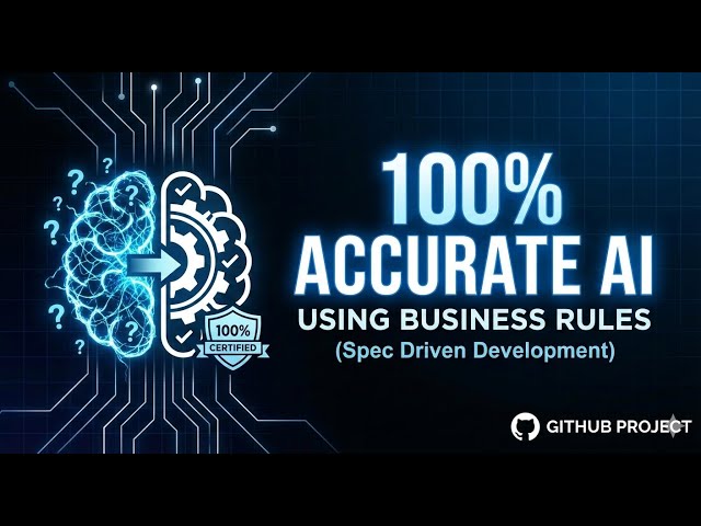 100% accurate AI using Business Rules (Spec Driven Development)