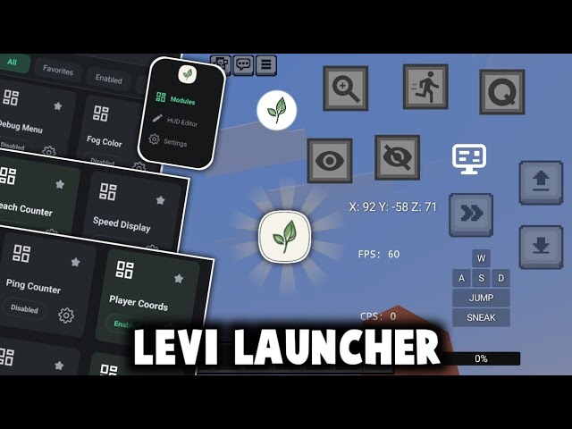 The BEST Launcher For Mobile Minecraft Bedrock! (Levi Launcher For MCPE 0.26+)