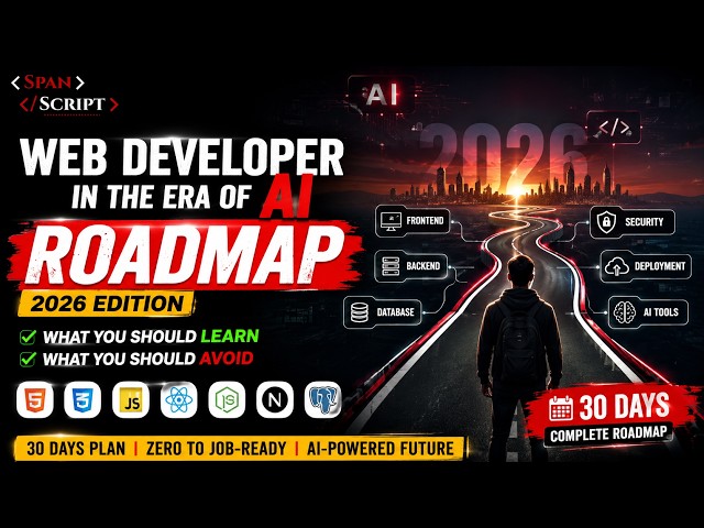Web Development Roadmap 2026 🚀 | What to Learn & What to Skip in the AI Era