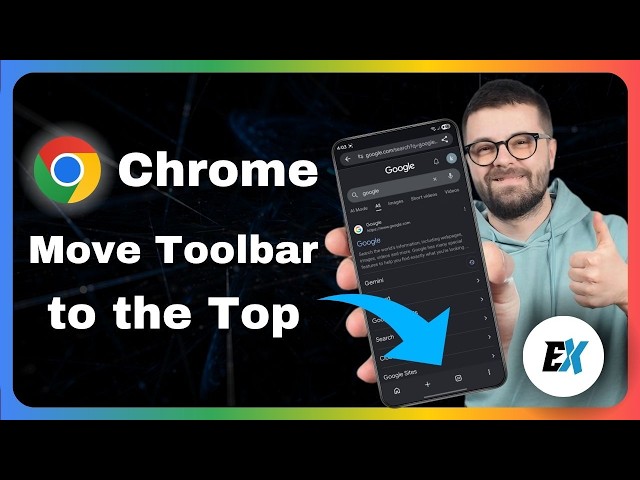How to Move Chrome Toolbar from Bottom to Top - Fix Chrome Toolbar at Bottom Problem