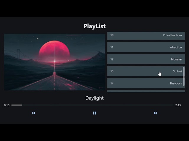 PlayList for python