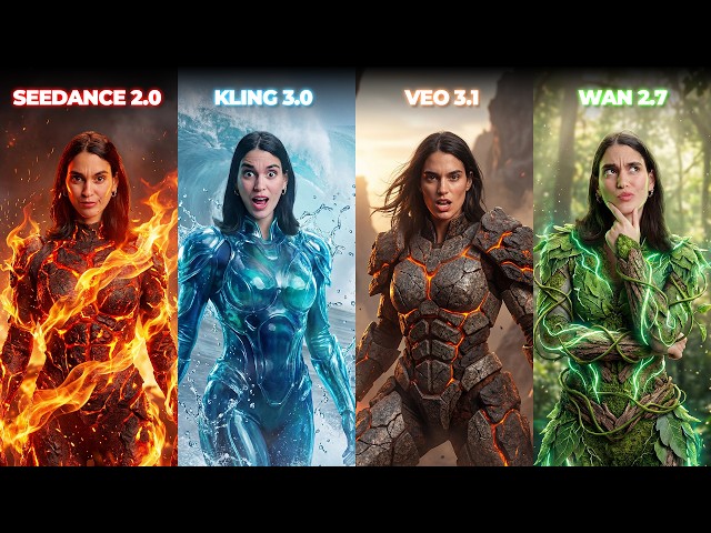 The BEST AI Video Generator! Seedance 2.0 vs Kling 3.0 vs Veo 3.1