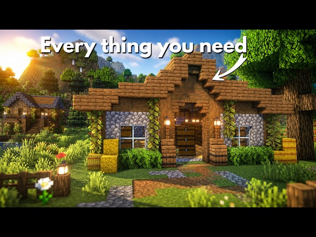 Minecraft Storage House Tutorial #minecraft #minecraftbuilding #minecrafttutorial