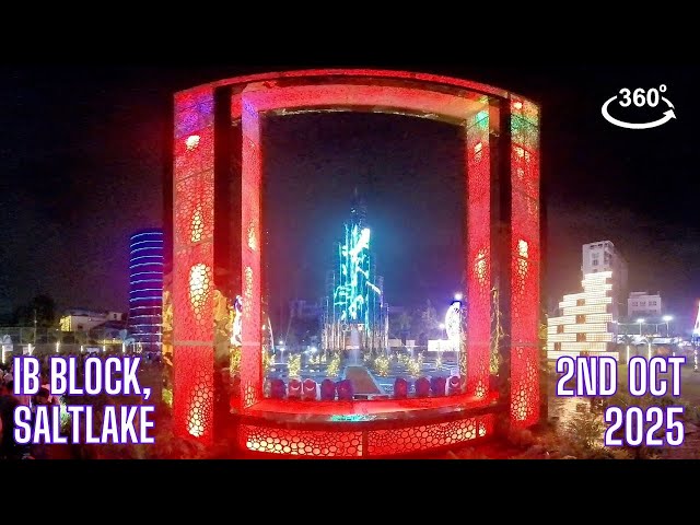 Salt Lake IB Block Durga Puja 2025 | 360°VR Pujo