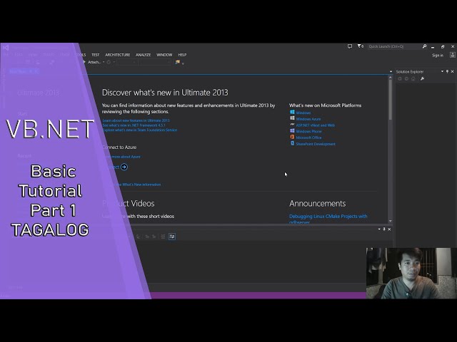 VB.net Basic Tutorial 2020 Part 1 TAGALOG (Writing code and Variable Declaration)