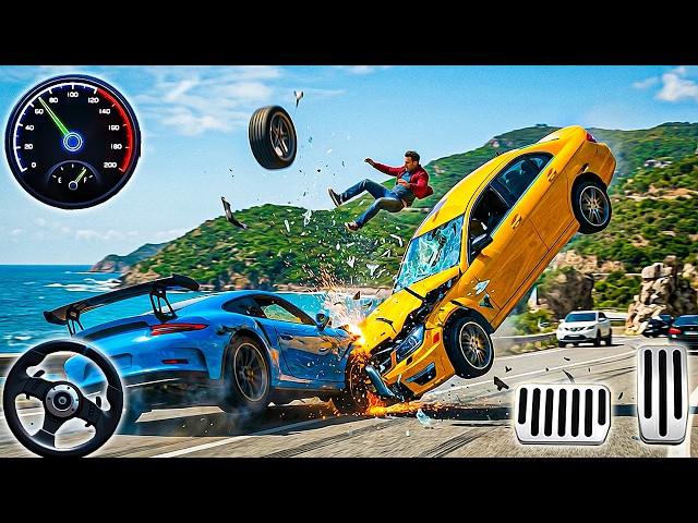 Stunt Car Crash Simulator Game - Mega Ramp Racing Car Race - Android Gameplay