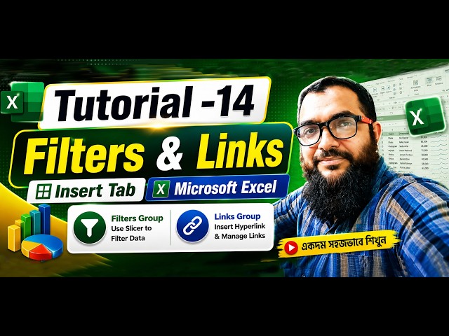 How to Use Filters, Timeline & Slicer & Links in Microsoft Excel | Insert Tab | ABLife Skills