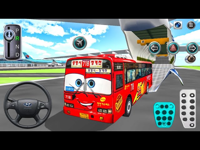 New Lightning Bus McQueen Simulator Game - 3D Driving Class | Android Gameplay Bus Game
