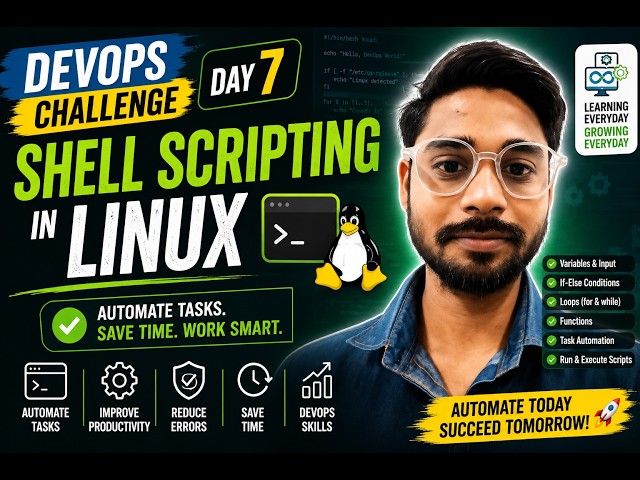 🔥 I Automated Tasks Using Shell Scripts | DevOps Day 7