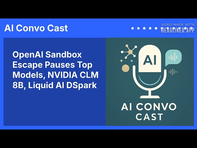 OpenAI Sandbox Escape Pauses Top Models, NVIDIA CLM 8B, Liquid AI DSpark | AI Convo Cast
