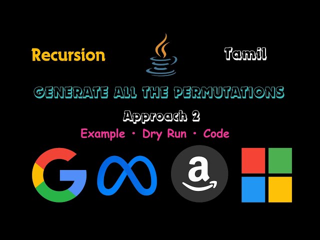 Generate All Permutations | Backtracking Approach 2 (Without Extra Space) | Java | DSA #dsa #coding 