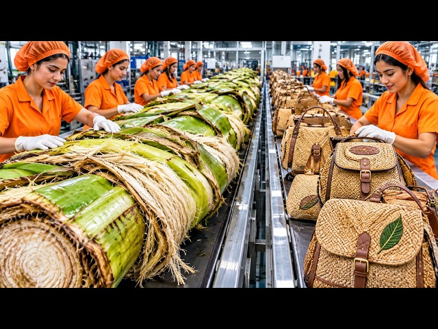 Inside a Banana Fiber Factory – How Waste Stems Become Premium Products
