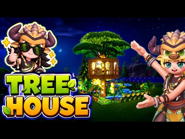 Heartopia | TREE HOUSE Build 🌳🏡 | Cozy Treehouse Tutorial & Design Guide #heartopia  #howto 