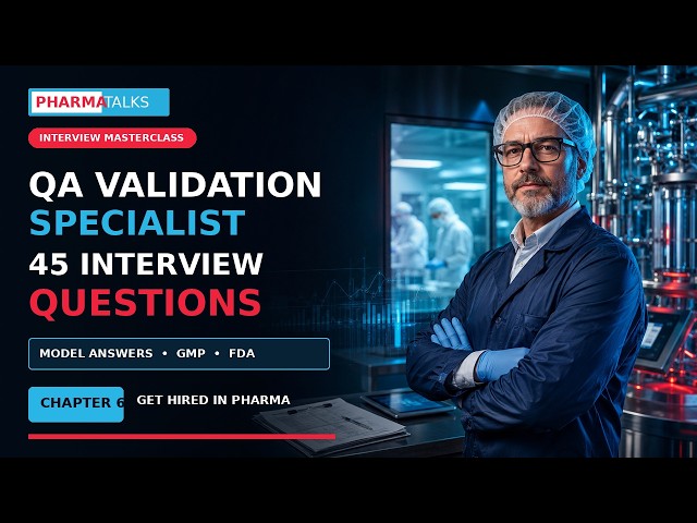 QA Validation Specialist Interview Questions & Expert Answers | Pharma Career Masterclass