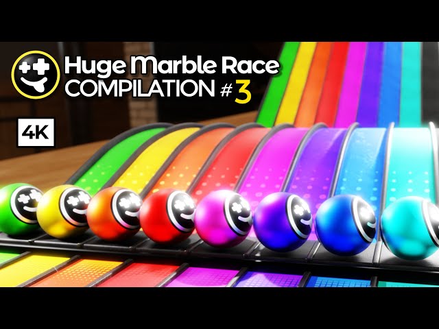 Best Marble Races  | #marblerace #marblerun #marbles #blender #animation #physics #simulation