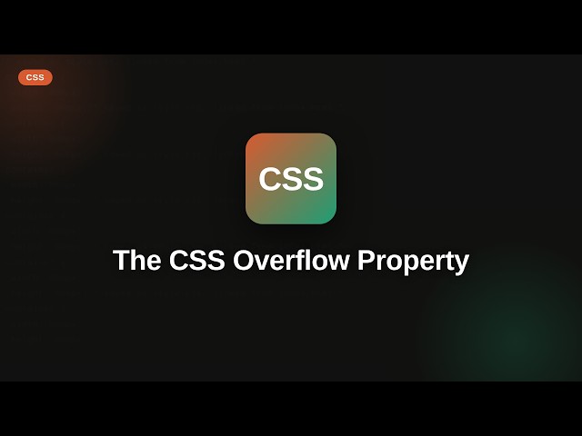 Css - Web development basic Series: The CSS Overflow Property