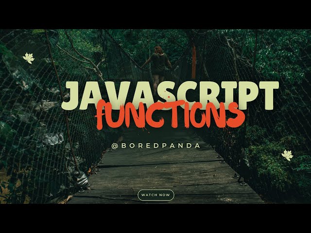 First Class Citizens 😎| Javascript Functions | Bored Panda