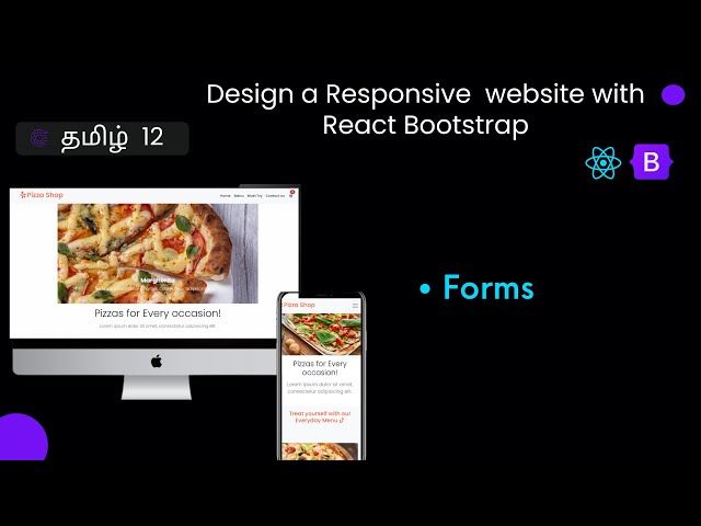 React Bootstrap Forms Tamil | Design a responsive website with React Bootstrap Tamil