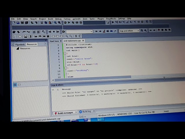 code blocks simple solution of a problem faced by beginner after minimizing log & other menu....