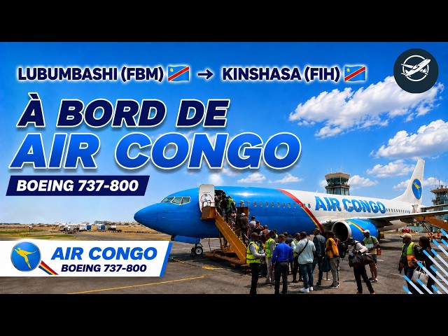 Lubumbashi FBM 🇨🇩 → Kinshasa FIH 🇨🇩 | Air Congo 🇨🇩 Boeing 737-800 Flight Report