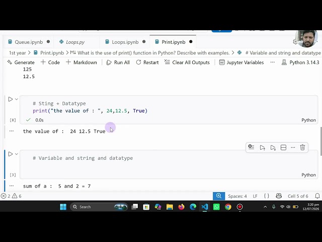 Print Function in Python | print() Function Explained with Syntax, Parameters | Beginner Tutorial
