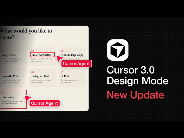 Design 10X Faster with the NEW Cursor Design Mode
