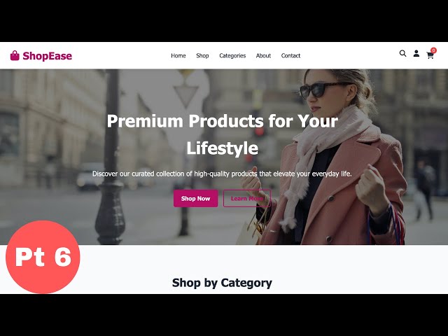 Newsletter section - How to Create E-commerce website (part 6) using html , css and javascript
