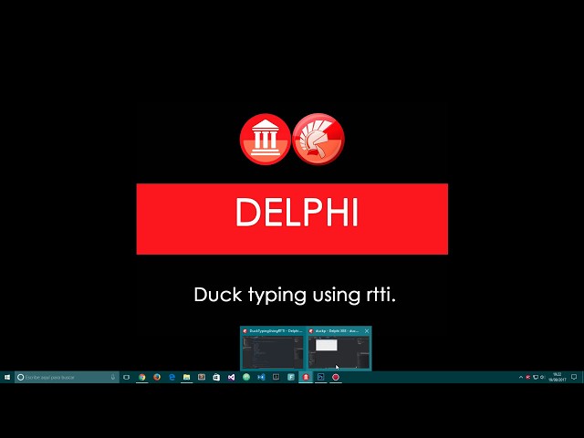 Delphi tips. Duck typing using rtti.