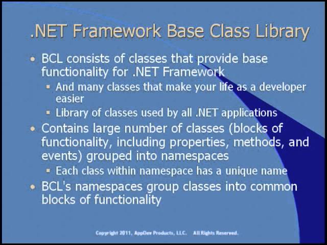 01. Introduction to .NET - Part - 1//3.wmv