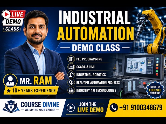 Industrial Automation Demo Class | Robotics Major Topic | Mr. Ram | 10+ Years Experience |