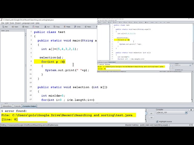 Selection Sorting (Using loops and also recursively ) Java Tutorial