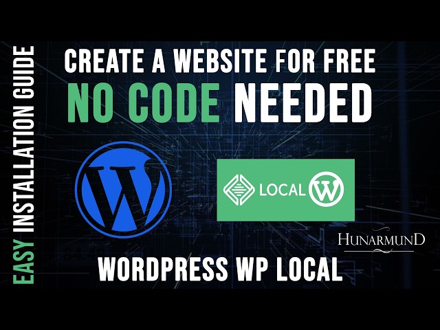 How to Make a WordPress Website 2026 | Local WP Installation guide | Tutorial for Beginners