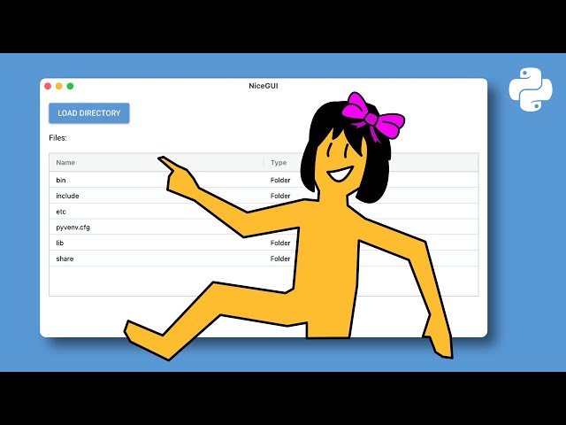 Getting started with NiceGUI in Python. Run in a window