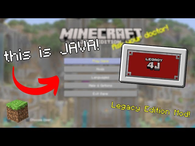 How to Make Java Look EXACTLY Like Minecraft Legacy Edition! [Legacy4J Mod]