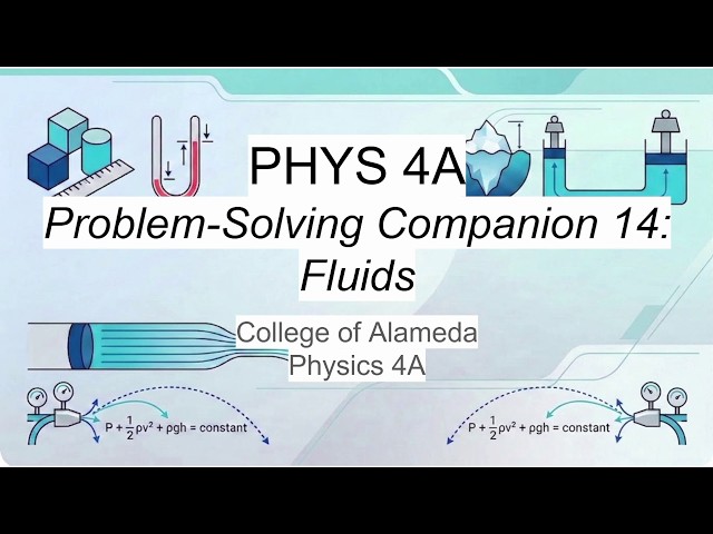 PHYS 4A - Problem Solving Companion 14 - Fluids