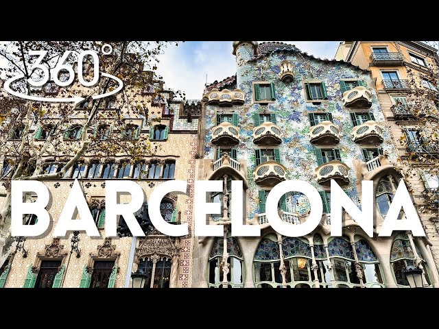 Barcelona, Spain in 360° |  VR City Tour