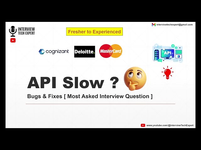 ⚡ Why Is API Slow? | 🚀 Most Awaited Video | Backend Interview Q&A